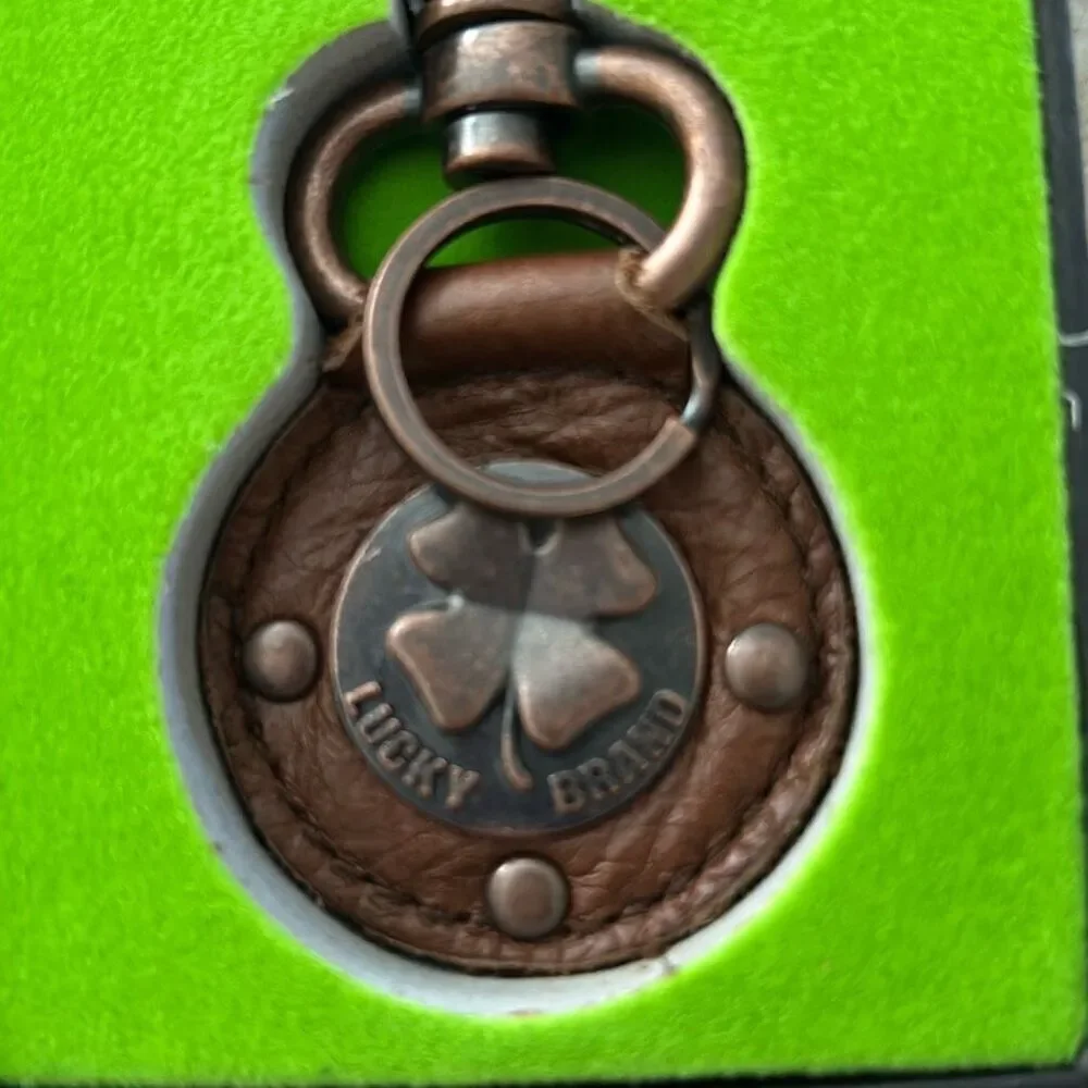 LUCKY Brand Leather Keychain